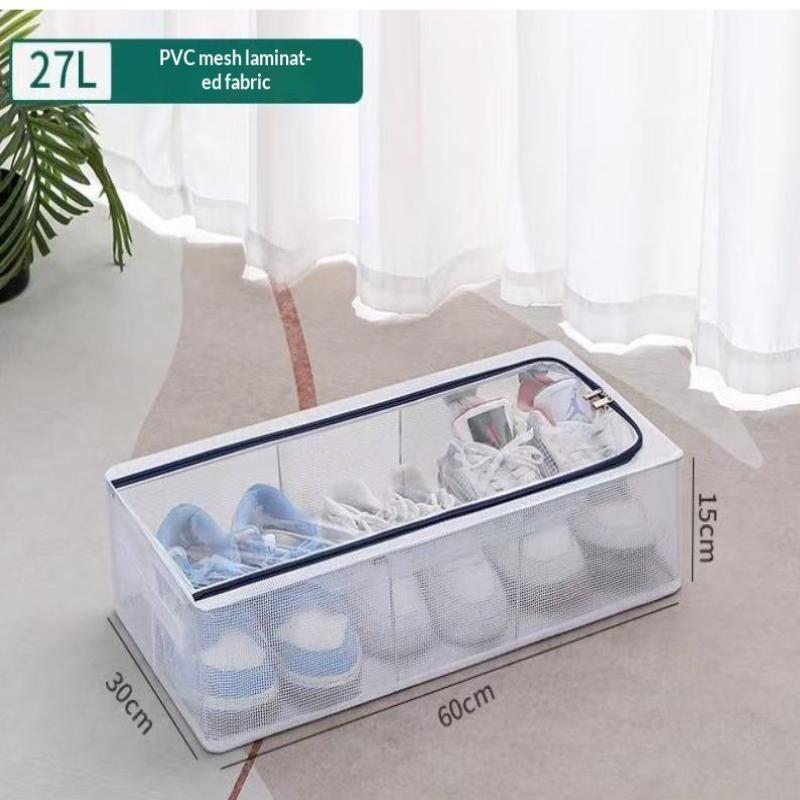 Extra Large Shoe Storage Bag/Under Bed Clothes Storage Box/Dust-Proof Folding Wardrobe Organizer