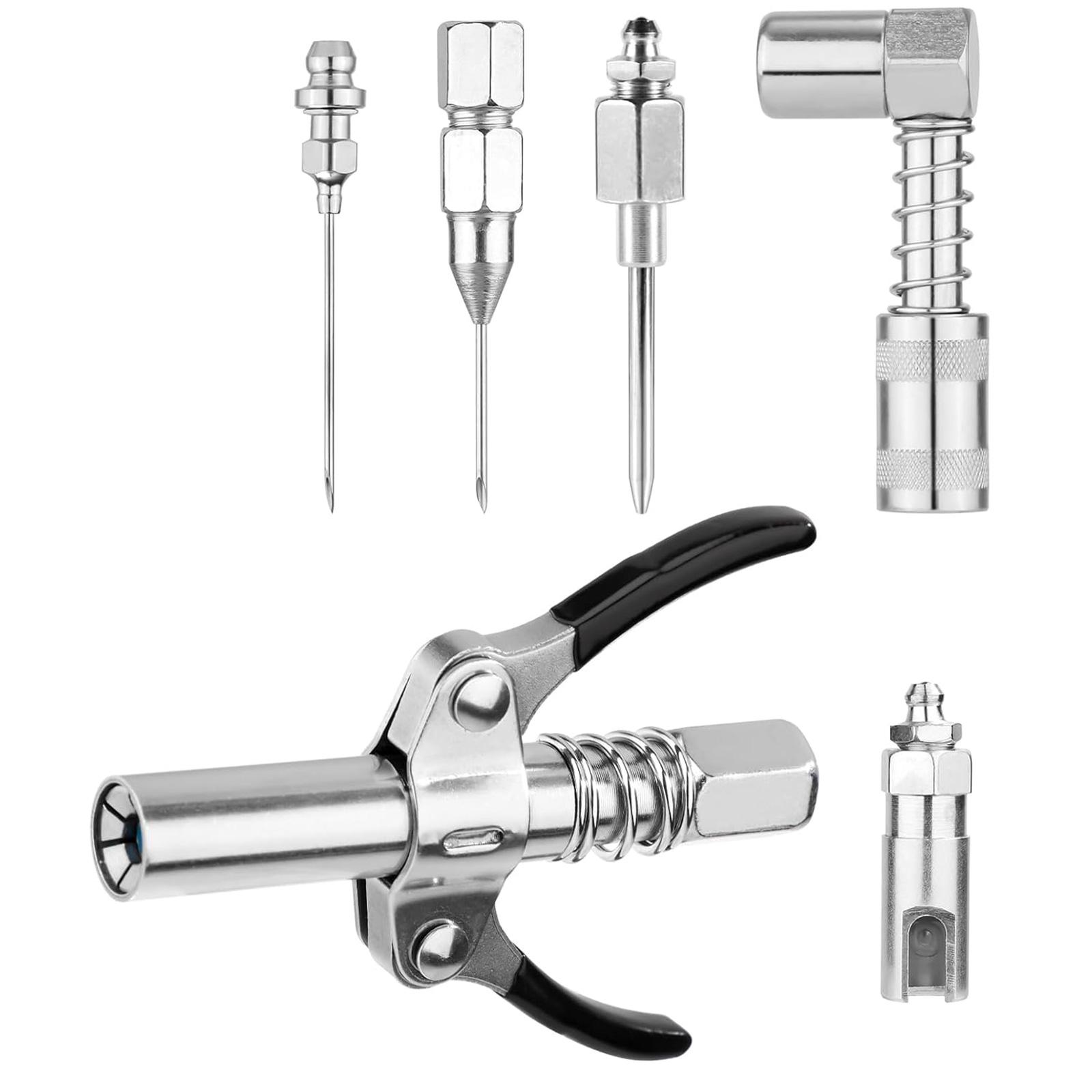 

Смазочные пистолеты, игольчатые насадки, муфты, фитинги, инструмент для смазки под углом 90 градусов, подходящий для труднодоступных фитингов, ремонтных мастерских