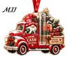 Decorative Money Hiding Ornament Gnome Christmas Cash Holder Ornament, Acrylic Hanging Pendant for Creative Gift Reveal Box Holiday Tree Decoration,