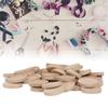 50pcs Round Wood Pendant Trays Wood Unfinished Surface Pendant Base Tray 30mm Jewelry Making Supplies Photo Jewelry
