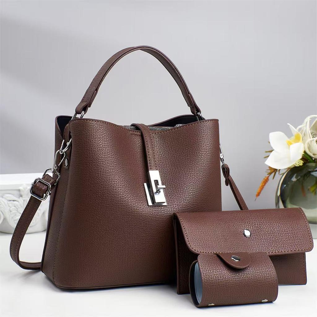 2026 New Women's Bags Versatile Leisure Trendy Light Luxury Niche Single Shoulder Crossbody Bag Simple Composite bucket bags