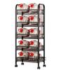 Multi-Layer Movable Kitchen Rack: Floor-Standing Storage Cart for Fruits & Vegetables