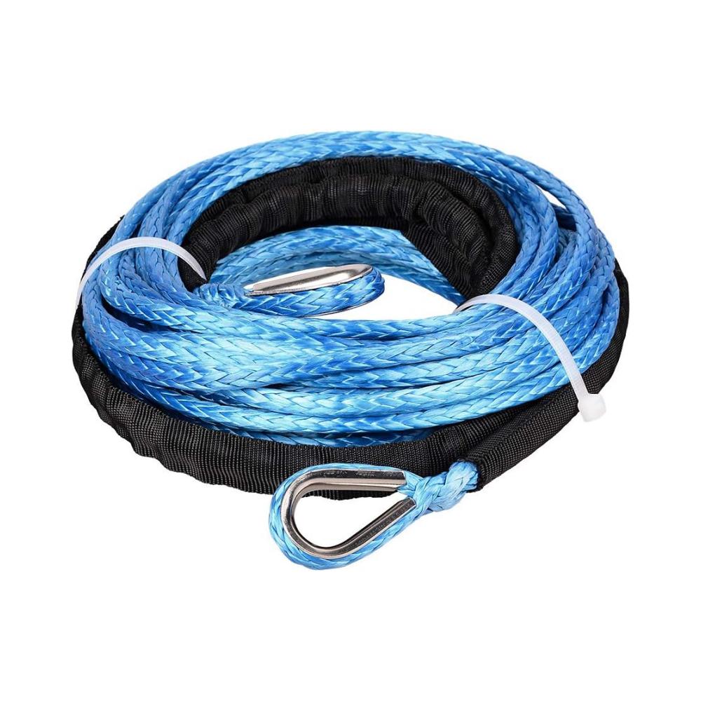 6mm*30m Synthetic Winch Rope Extension Rock Guard For 4X4 Off-Road Recovery Car ATV UTV Snow Plow