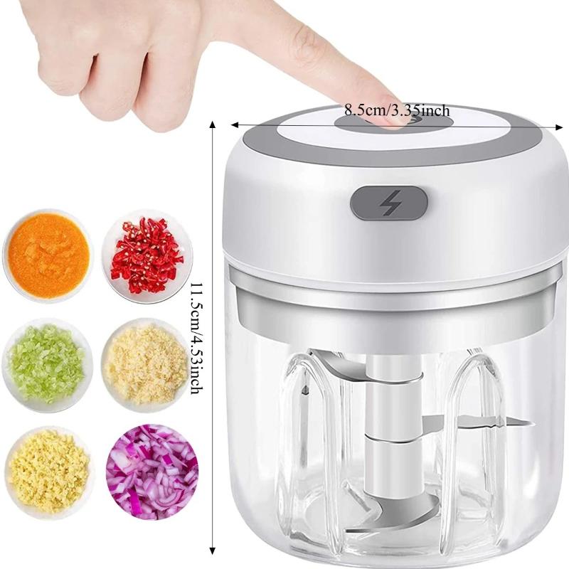 Chopper elettrico per alimenti da cucina Mini schiacciapatate per aglio tritacarne portatile USB tritatutto per verdure per gadget da cucina