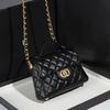 Французский Маленький Ароматный Стиль Сумка-клатч с Бриллиантовой Цепочкой для Женщин Повседневная Летняя Новая Модная и Универсальная Сумка через Плечо Кроссбоди