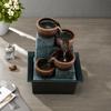 Desktop Small Fountain Water Ornament - Decorative Gift & Purification Handicraft