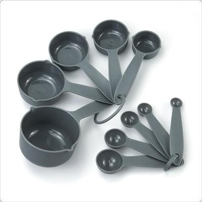 10-Piece Rainbow Measuring Cups & Spoons Set with Scale - Kitchen Baking Utensils