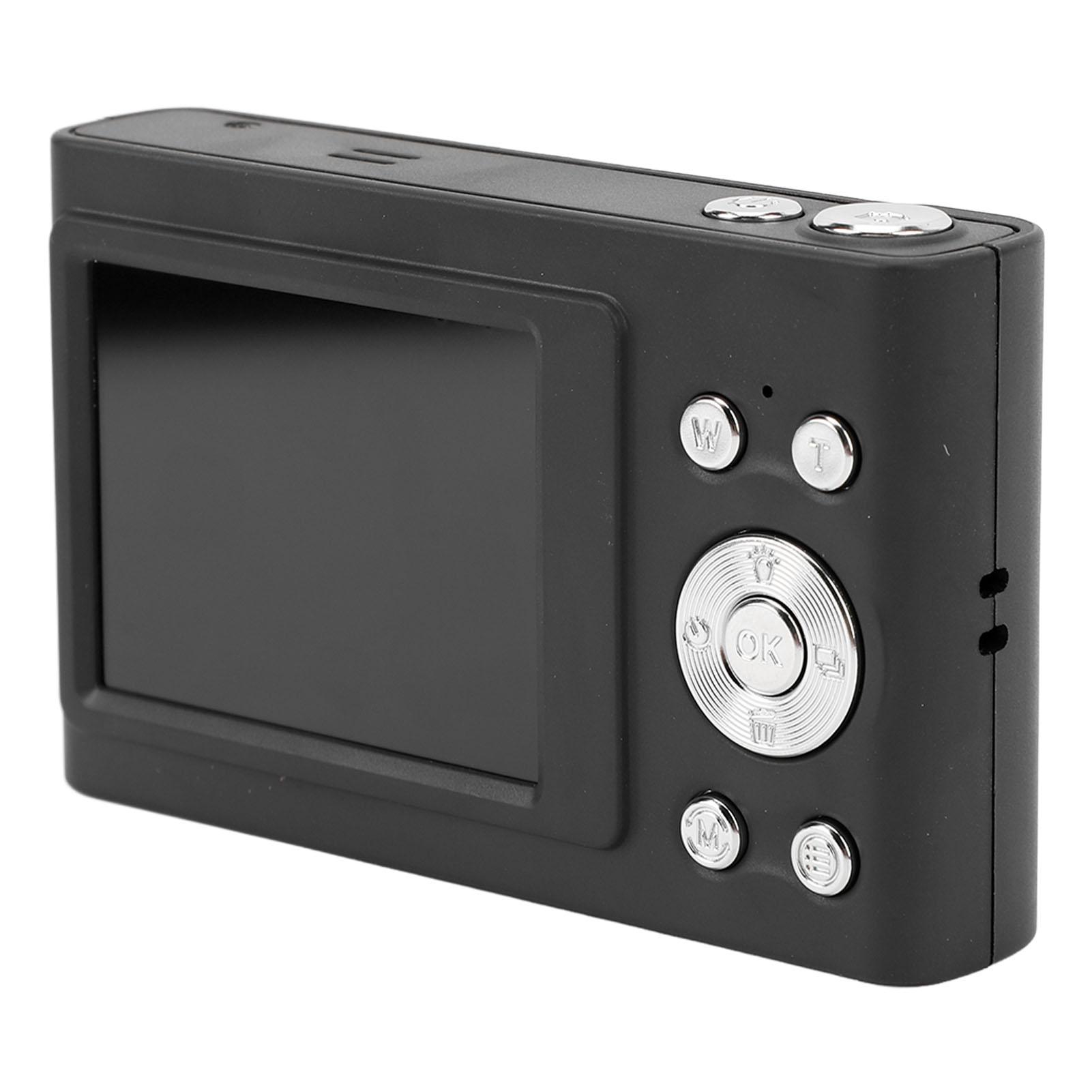 

4K Digital Camera for Teens Kids 48MP 1080P HD 2.4 Inch IPS Screen 16X Digital Zoom Pocket Compact Camera for чорний