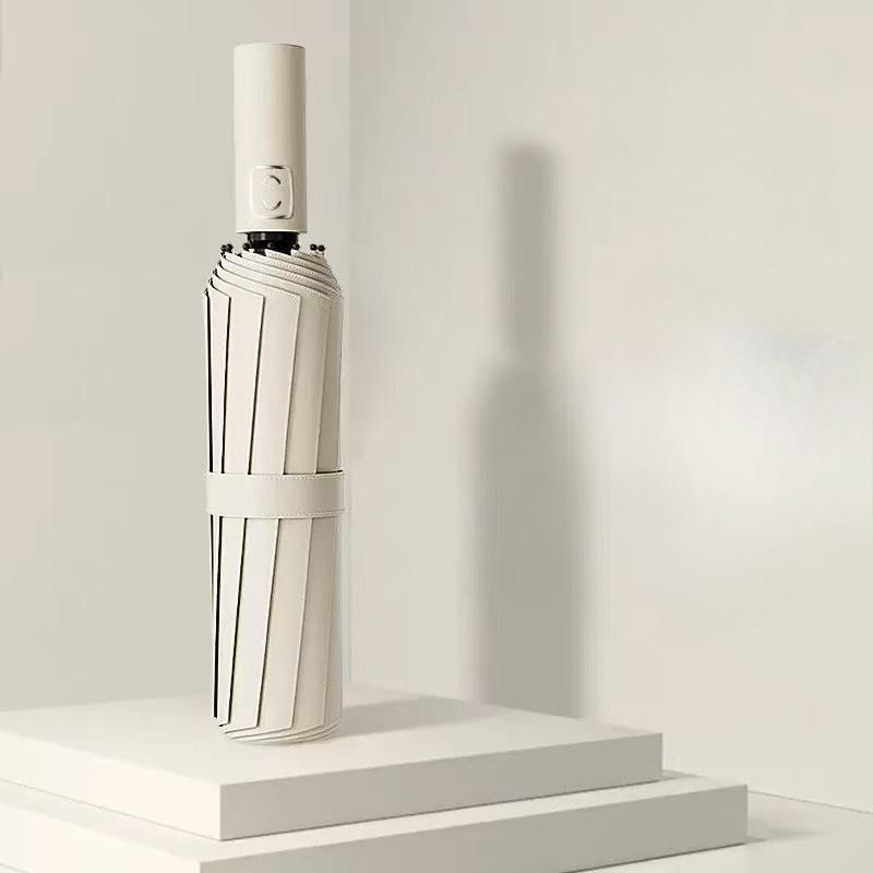 High aesthetic value automatic folding umbrella with sunscreen coating effectively protects against rain and weather, dual-use