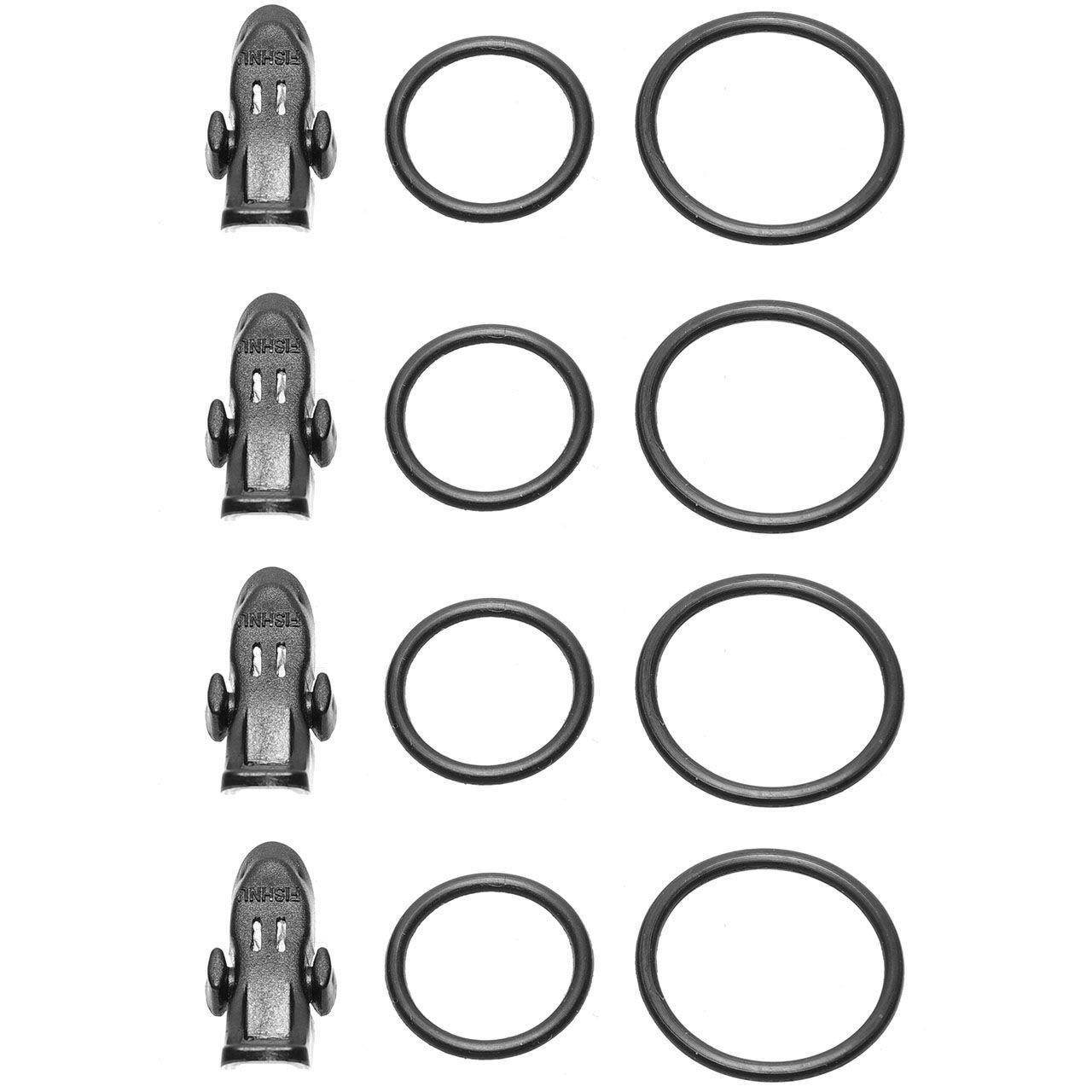 

GoodsLand [Set of 4] Lure Keepers with Built-in Magnets, Hook Keepers, Hook Holders for Lures, Squid Jigs, Jigs, Spoons, Fishing Equipment, Rubber