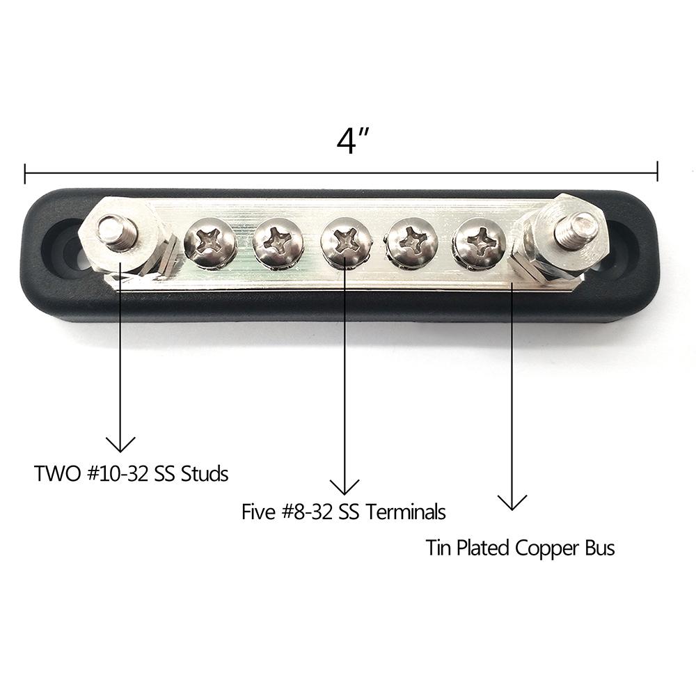 5 Screw Terminal Ground Distribution Block Kits  Line Buss