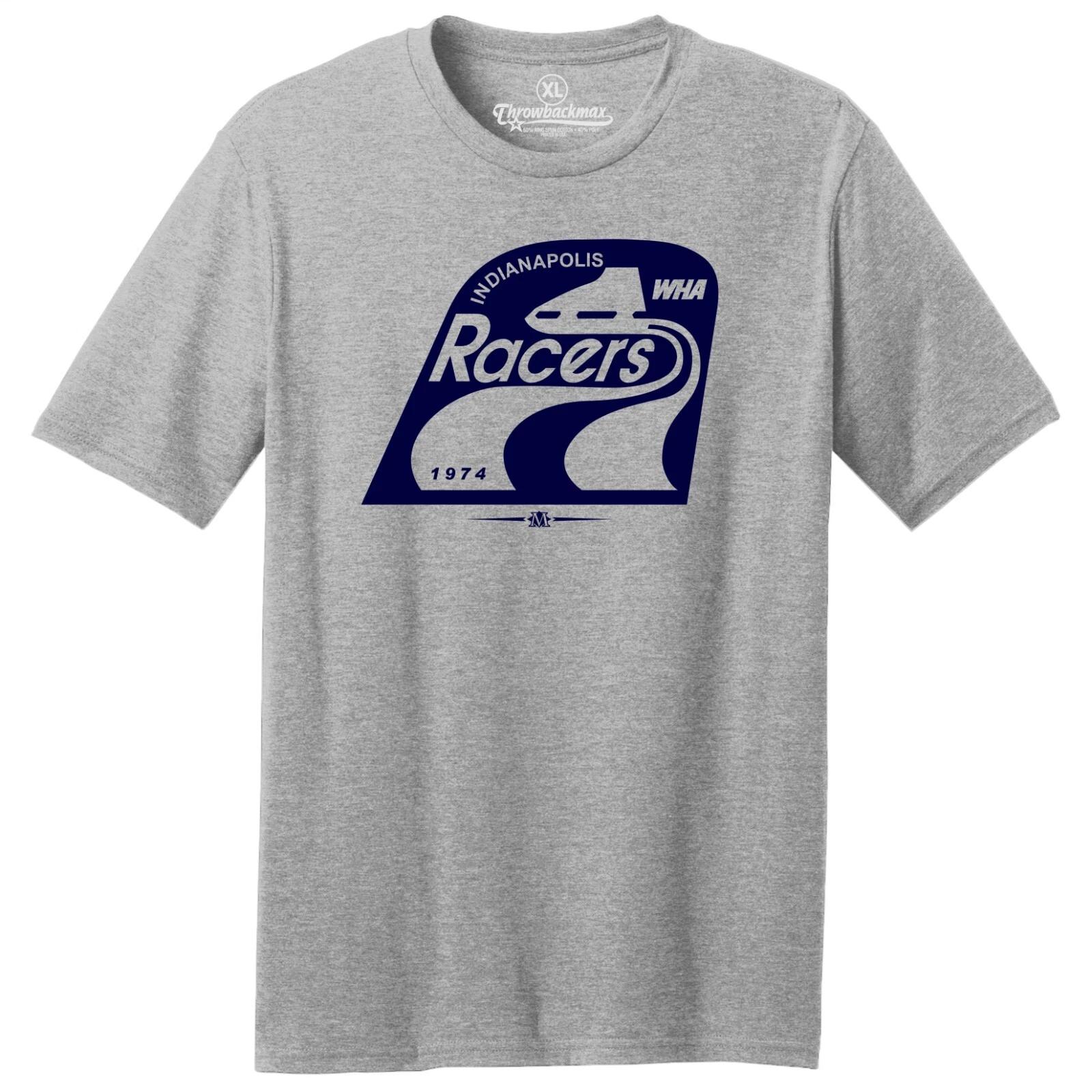 Indianapolis Racers 1974 WHA Hockey TRI-BLEND Tee Shirt 3XL
