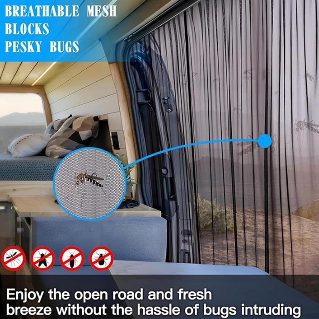 RV Screen Door Replacement UV-Resistant Net Vehicle Accessories RV Sliding Door Privacy Screen For Camping Outdoor Adventure