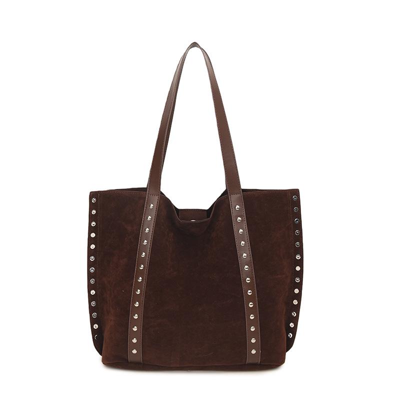 Retro Matte Big Bag Women's New Large-capacity Shoulder Bag Feels Like Commuting Tote Bag To Work