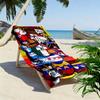 Modern "Kram" Style World Flags 2D Flat Print Beach Towel, Large Soft Quick Dry Towel for Beach Camping SwimmingZSTJ0915409