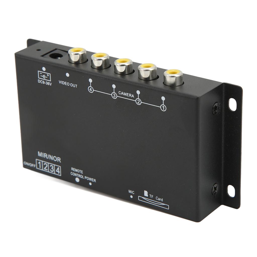 Vehicle Digital Video Recorder 4 Channel 720P DC9‑36V Universal Mini MDVR for RV Van Truck