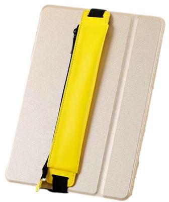 Bookband Pencil Pen Holder for and with Stylus PU Leather S.fields.inc Case, Diaries, Tablets, iPads, Pen, (Yellow)