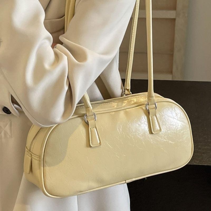 Bag women's new trendy fashion bowling portable women's bag versatile silver shoulder underarm bag