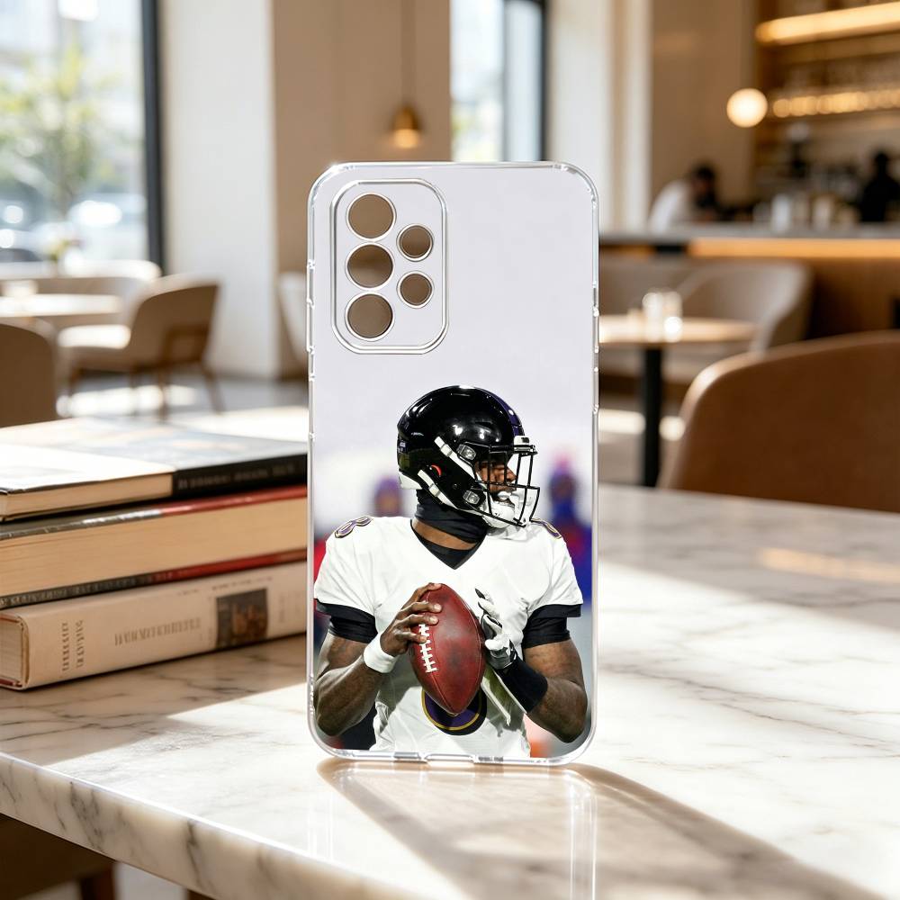Lamar Jackson American Football 8 Handyhülle Für Samsung S25,S24,S21,S22,S23,S30,Ultra,S20,Plus,Fe Transparente Hülle