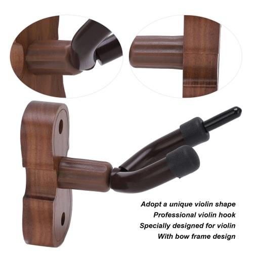 Violin Hook Holder, Violin Style, Convenient, Supports Various Stringed Instruments, Includes Protective Pad