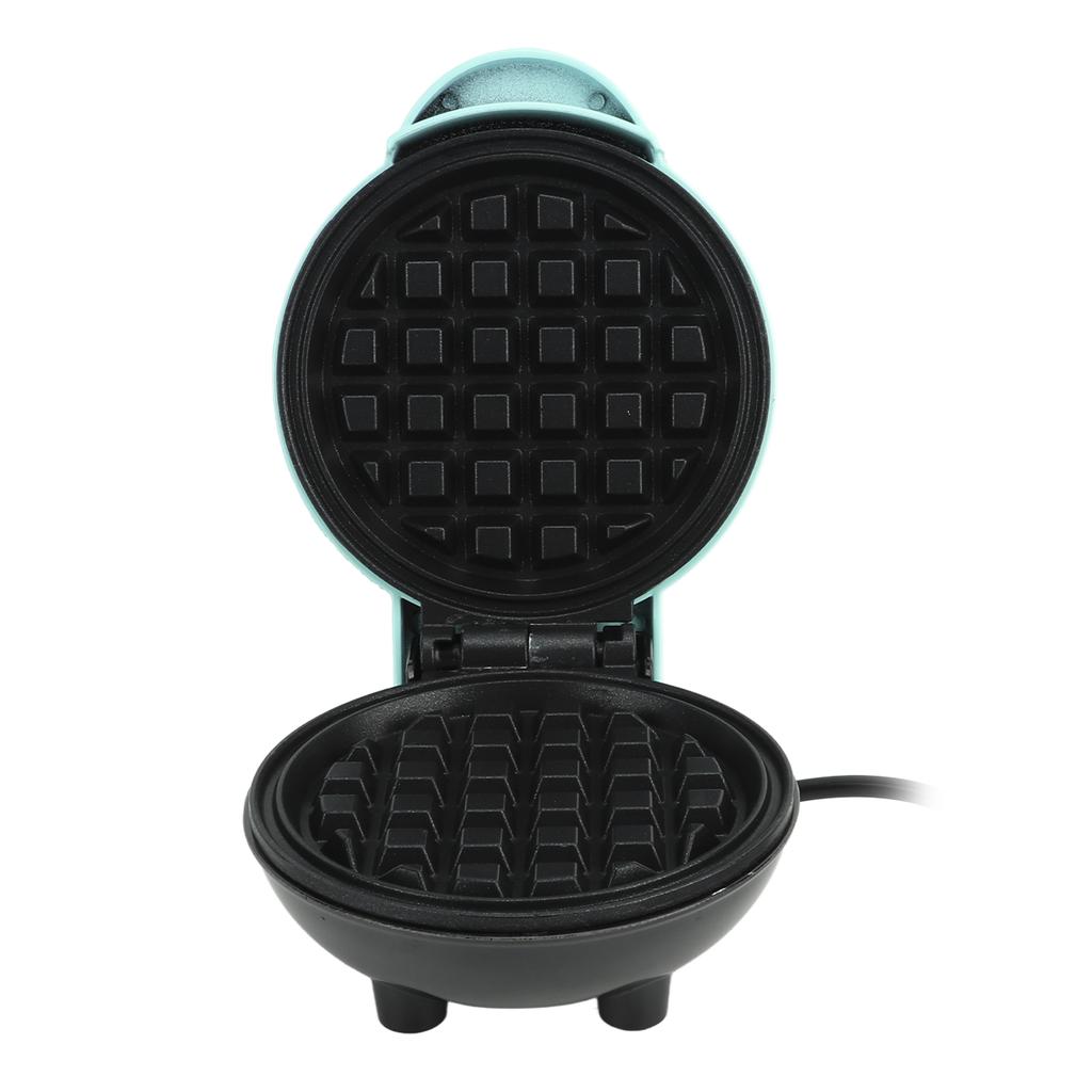 Mini Electric Round Griddle 350W 3 In 1   ABS Mini Breakfast Griddle for Breakfast Afternoon Tea Blue