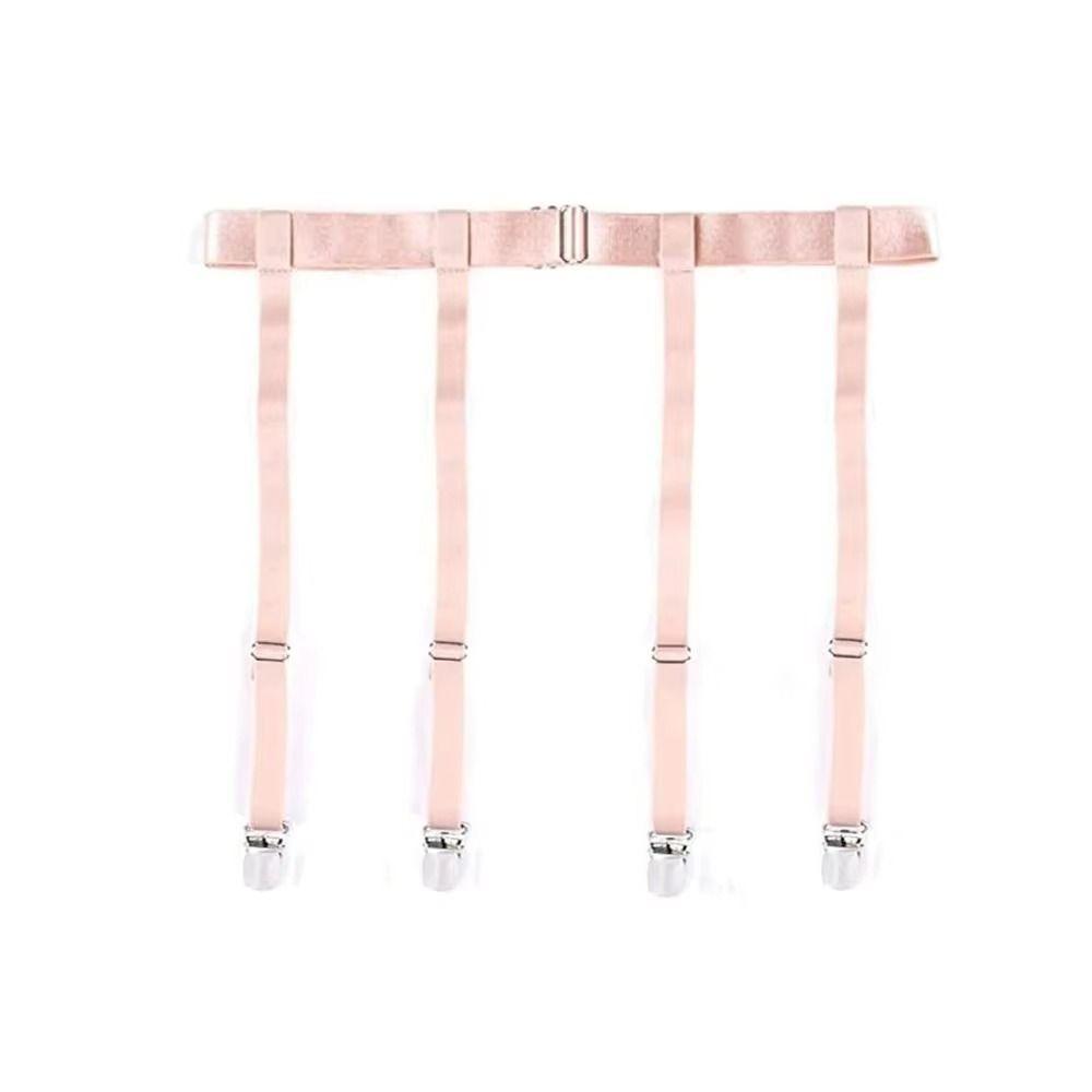 Elastic Thigh High Stockings Garter Belt Adjustable 4/6 Metal Clips Socking Stays Holder Thigh Non-slip Socks Fastener Uniform