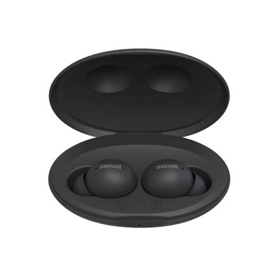 Maxell Fones de ouvido completamente sem fio compatíveis com Bluetooth intra-auriculares MXH-BTW400BK