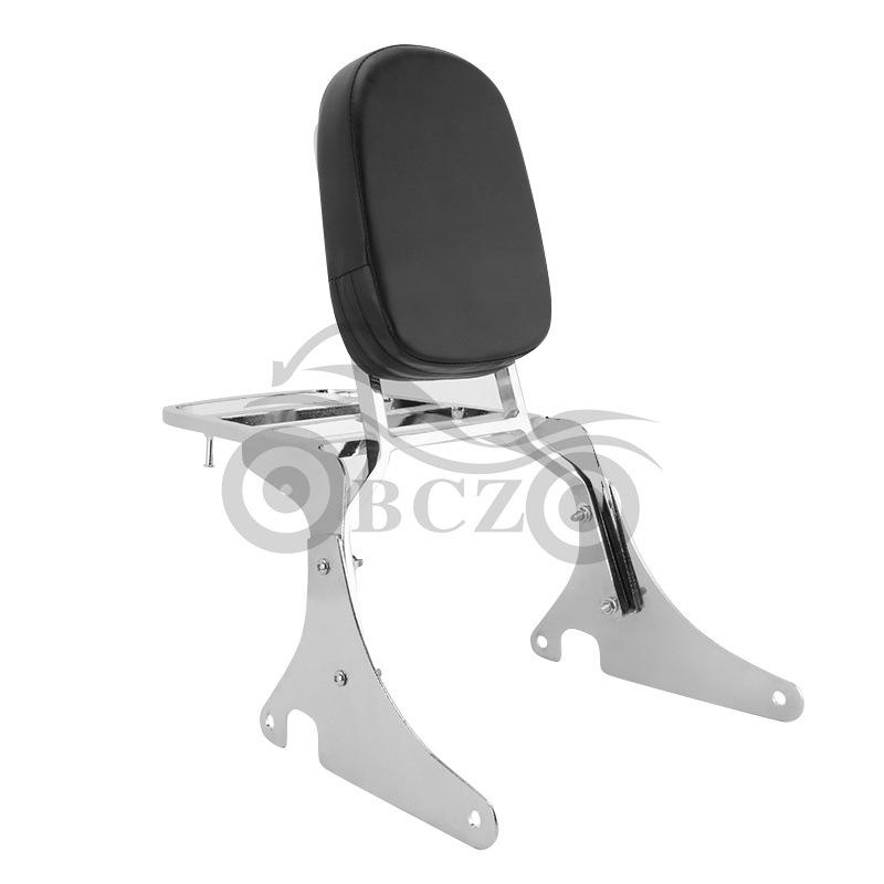 Cruiser Motorcycle Backrest & Luggage Rack for Kawasaki VN400/800 Chrome