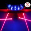 Bicycle Laser Parallel Line Taillight Waterproof Mountain Bike 2 Lasers Starry Sky 5LED Laser Taillight Safety Warning Taillight