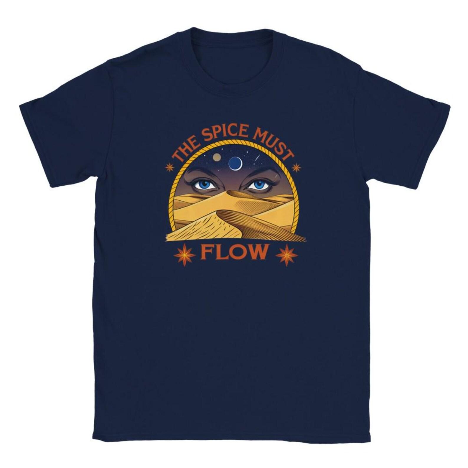 Dune Spice Must Flow T-Shirt – Sci-Fi Fan Gift 2XL