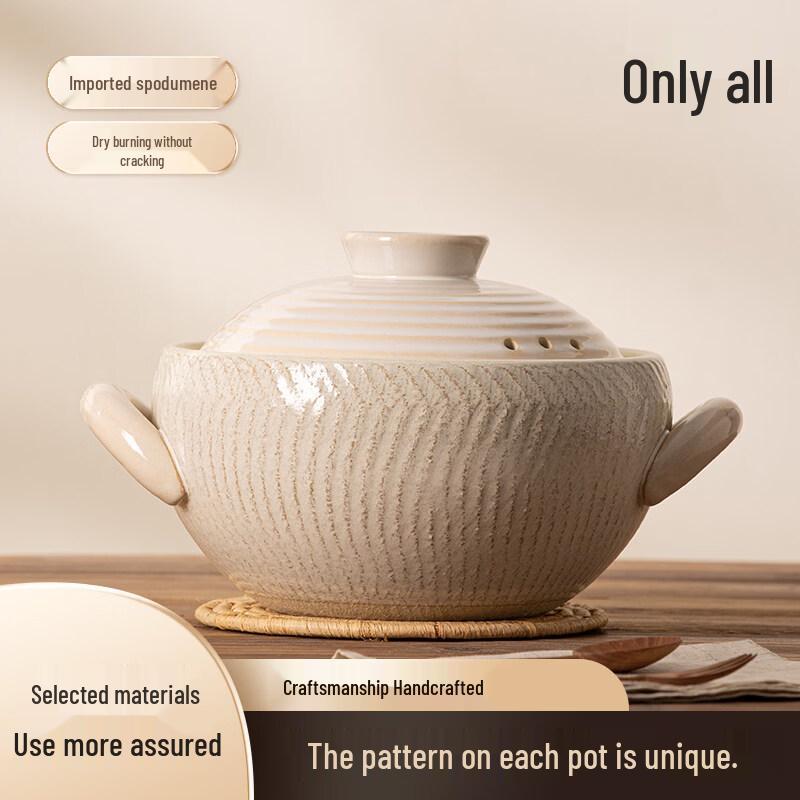 High-Temperature Clay Casserole Pot