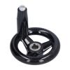 Round Handwheel 3 Spoke Nonslip Convenient Effort Saving Efficient Sturdy Durable Revolving Handle