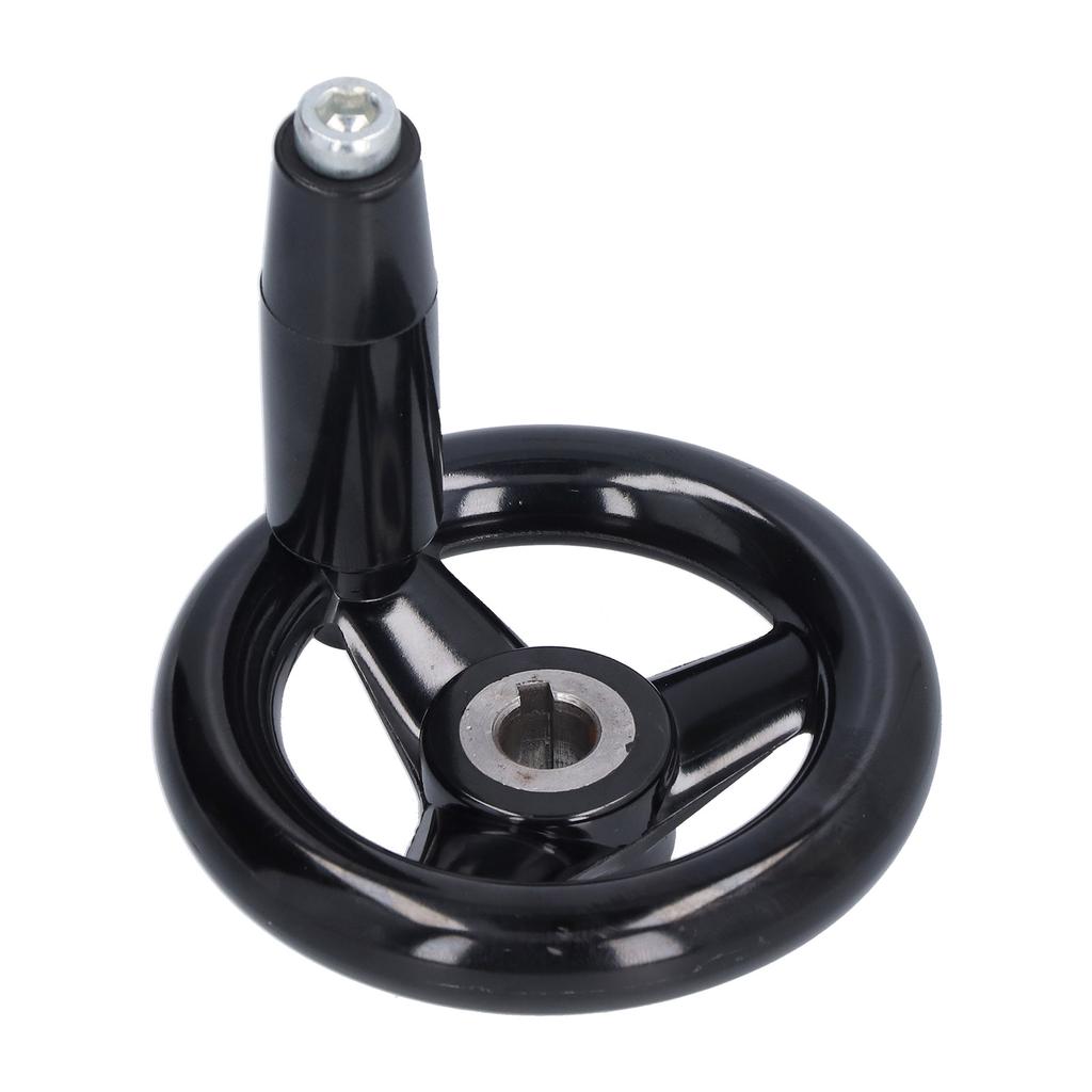 Round Handwheel 3 Spoke Nonslip Convenient Effort Saving Efficient Sturdy Durable Revolving Handle