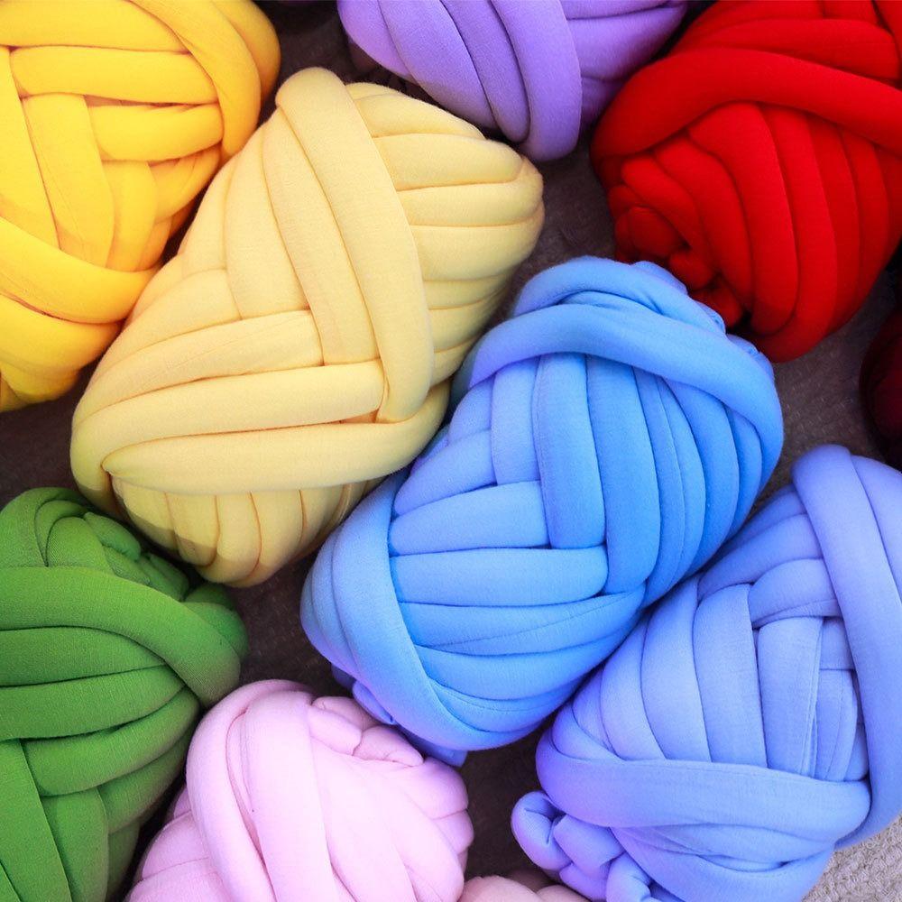 Super Velvet Chunky Yarn Multi-color Bulky Yarn Value Bundle Tube Yarn Crochet Projects