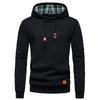 New Men's European-Size Plaid Jacquard Pullover Hoodie (2025)