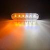 6 Led Car Strobe Warning Light Truck Flashing Strobe Emergency Grill Light White Blue Red Yellow Beacon Lamp Police Lamp 12V 24V
