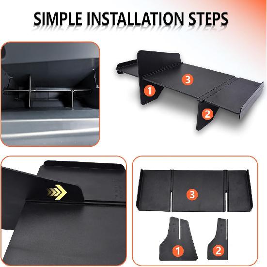 Upgrade Glove Box Dividers Organizer For Ford Bronco Sport 2025 -2024 Accessories,Car Glove Box Organizer Divide Space ABS Storage Classification