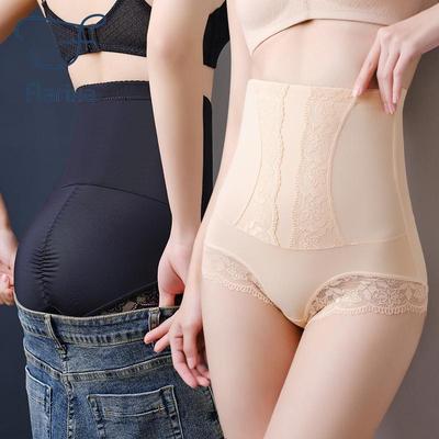 Gaine amincissante taille haute pour femme, culotte façonnant le ventre plat, slip en dentelle, rehausseur de hanche, pantalon façonnant la sécurité, sous-vêtements amincissants