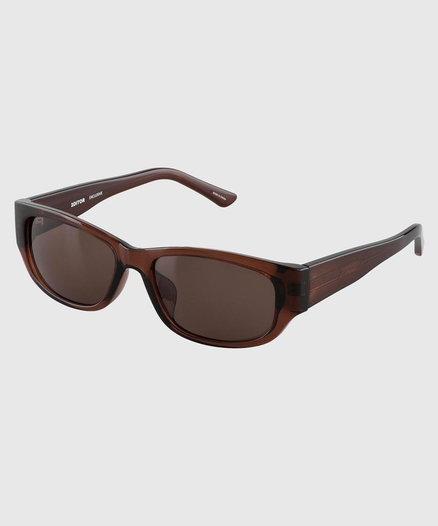 Tuditeo Vo Wide Square Bold Sunglasses C4 Brown