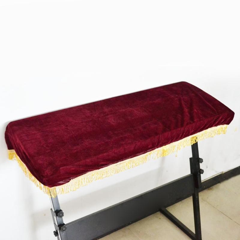 Soft Fit Dust Cover for 61 Key Electronic Keyboards with All Brands Velvet Material Protects from Dust and Moisture