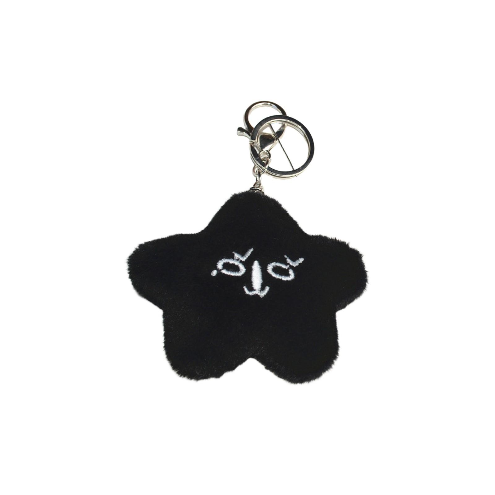 

Black Plush Pendant, Keychain, Backpack Ornament, Cute Emoticon Pack, Star Doll One Size