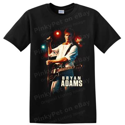 Bryan Adams Rock Guitarist Concert T Shirt Vintage Stage Performance Tee Gift