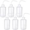 6 Pcs Wash Bottle Plastic Safety Lab Squeeze Bottle Transparent Squirt Squeeze B