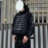 Felpa Unisex Oversize con Cappuccio e Stampa di Lettere Stile Streetwear Autunno Inverno 2025