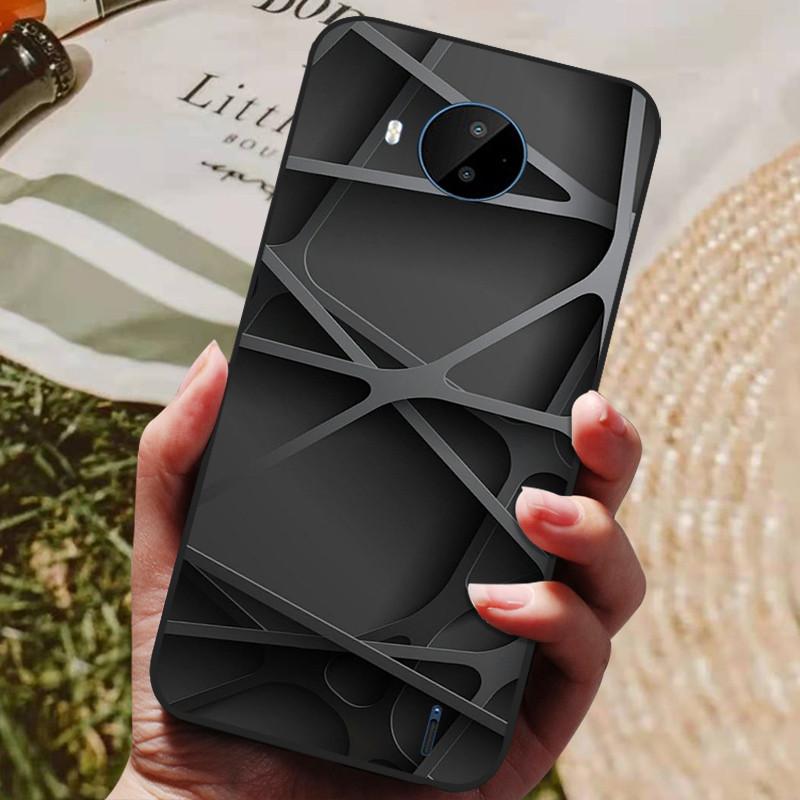 For Nokia C20 Case Soft TPU Silicone Cartoon Back Cover for Nokia C20 Plus Phone Cases TPU Black Bumper for NokiaC20 C 20 Plus