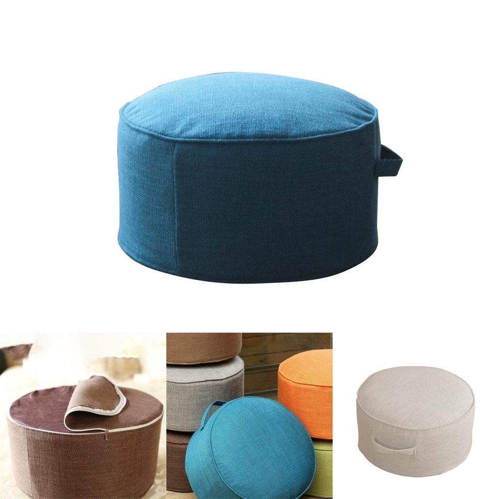 Tatami Round Floor Pillow Seat Comfortable Cotton Linen Cushion For Relaxation