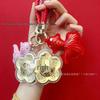 999 Pure Gold Koi Blessings Princess Keychain Pendant
