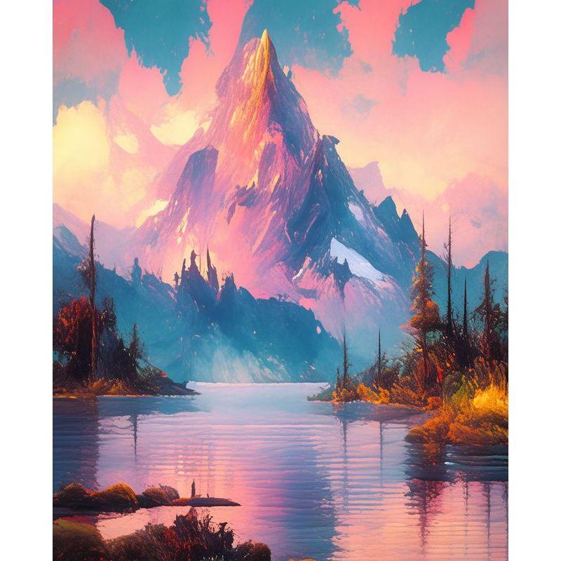 

5D Алмазная картина Пейзаж Вышивка крестом Набор Полная круглая алмазная вышивка Картина Мозаика ручной работы Украшение для дома Full Round 20x30CM