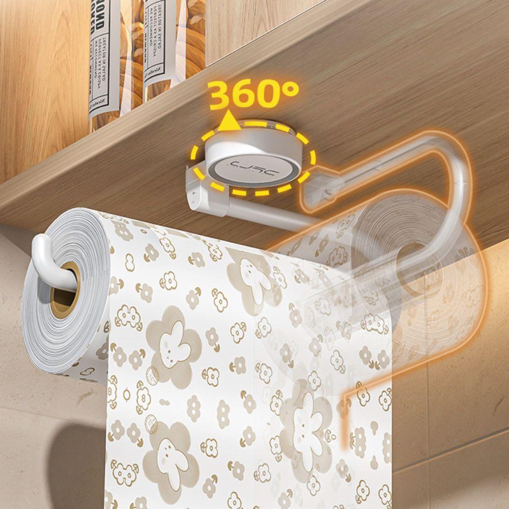 Multifunction Suction Cup Storage Rack Wall Mounted Kitchen Storage Rack New Paper Roll Holder