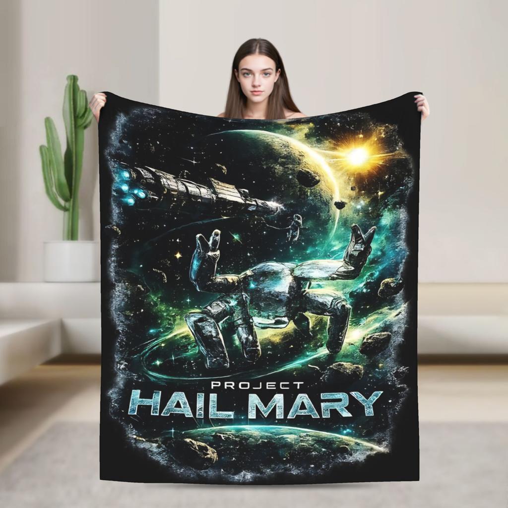 Project Hail Mary Blankets Quality Soft Warm  Throw Blanket Winter Children Bedroom Novelty Bedspread